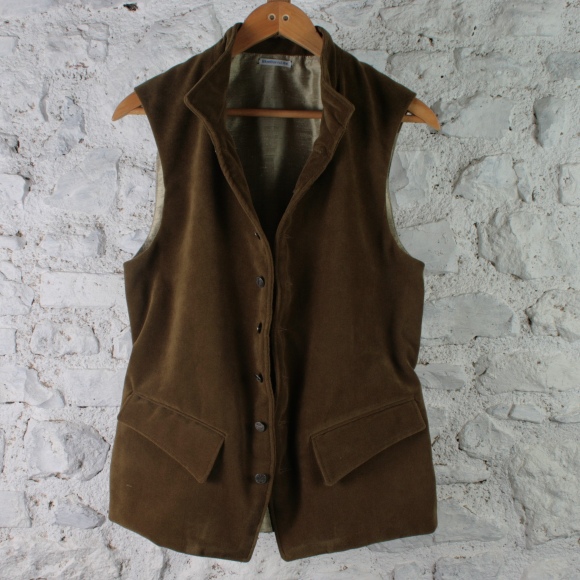 Moleskin velvet waistcoat | BlueBarn.life Bespoke Clothing